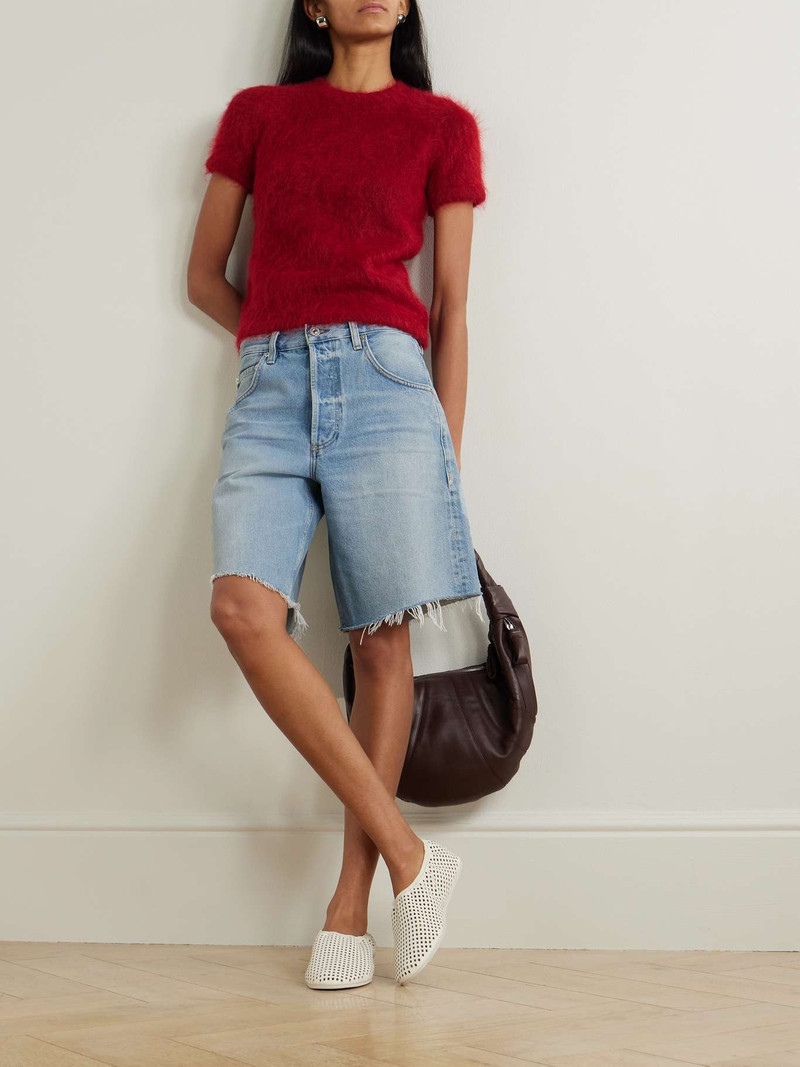 Citizens of Humanity Ayla frayed denim shorts Light denim outlook