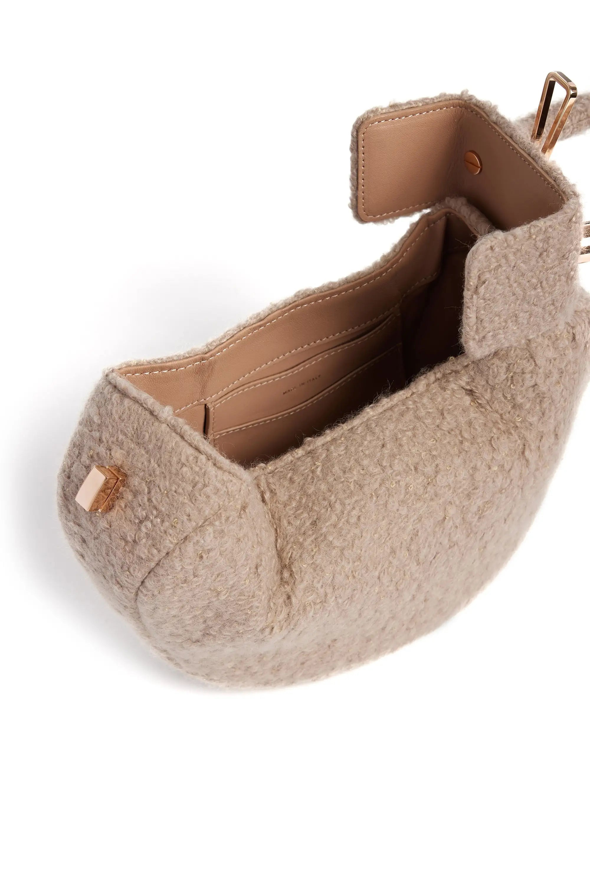 Demi Bag in Camel Cashmere Boucle - 4