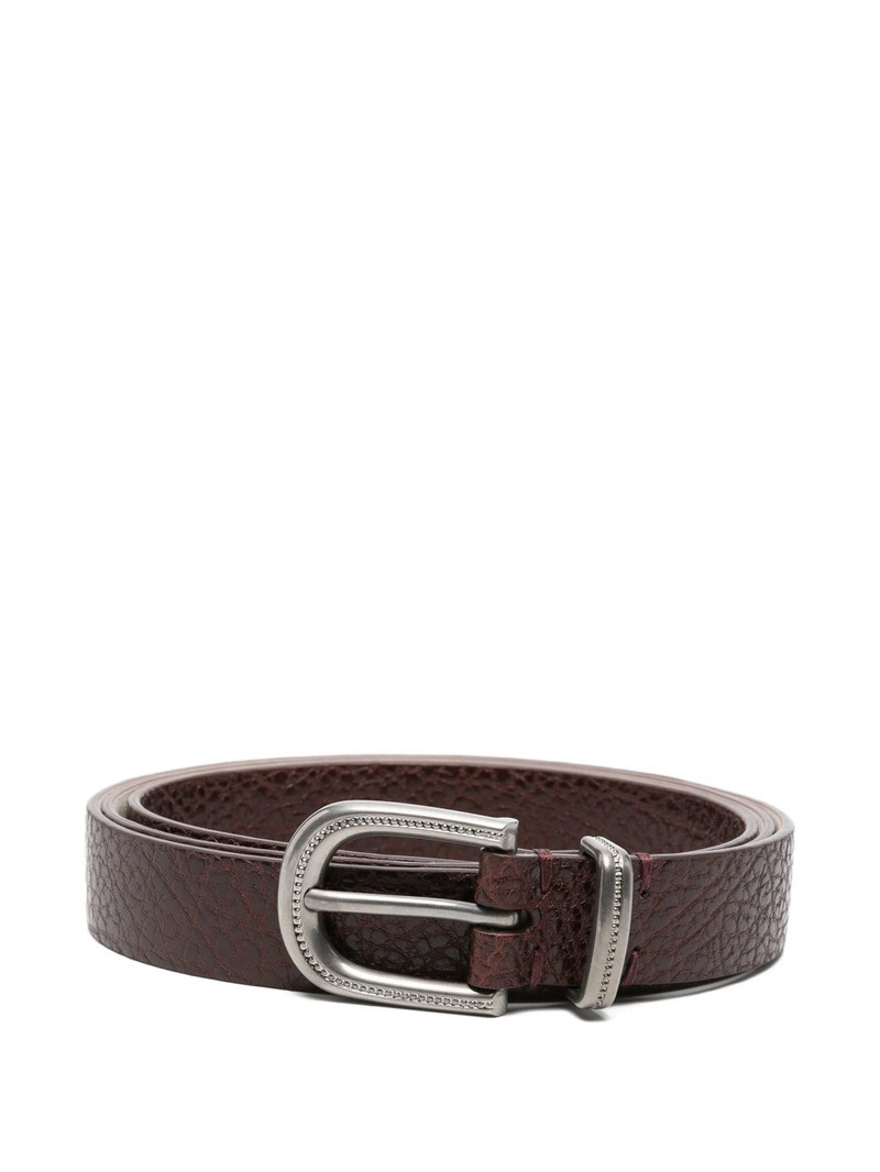 Brunello Cucinelli Textured Buckle Belt 1