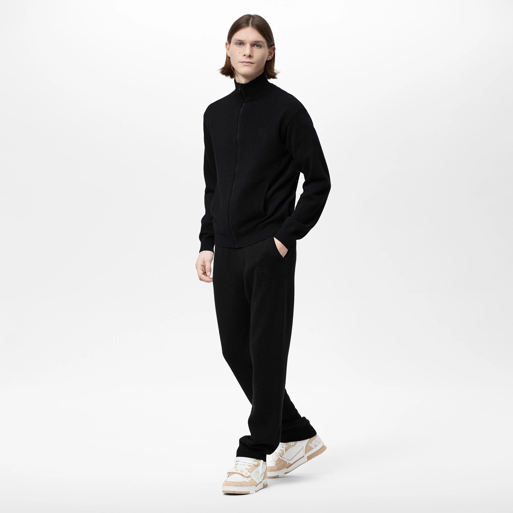 LVSE Inside-Out Zipped Through Cashmere Cardigan - 5