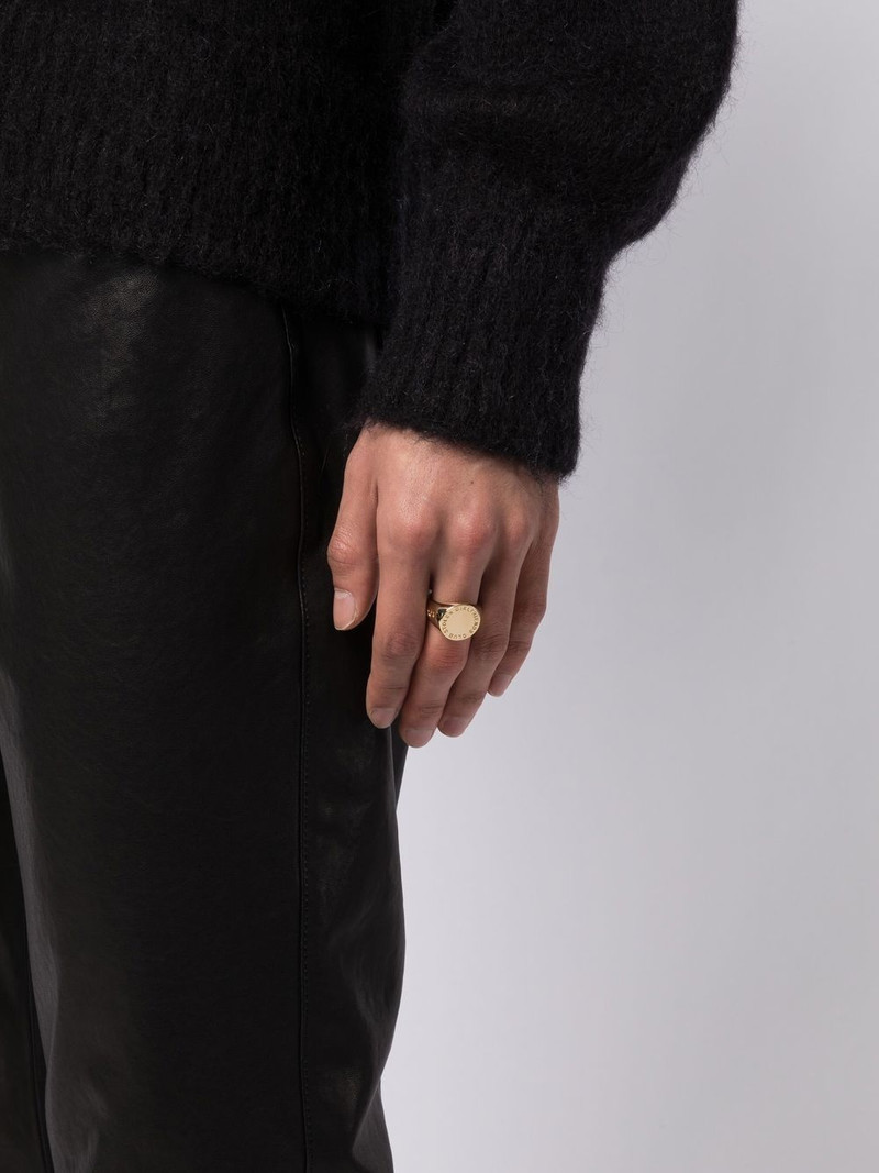 STOLEN GIRLFRIENDS CLUB Text Logo Sovereign gold ring outlook