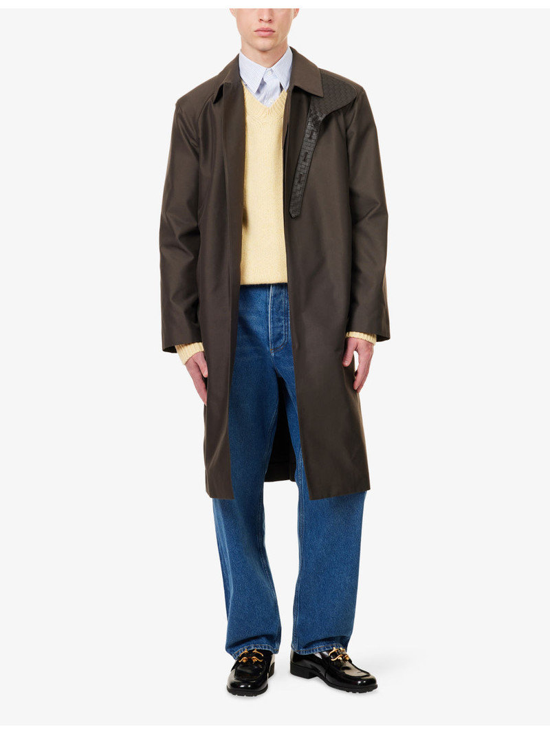 Bottega Veneta Classic-Collar Silk and Nylon-Blend Trench Coat outlook