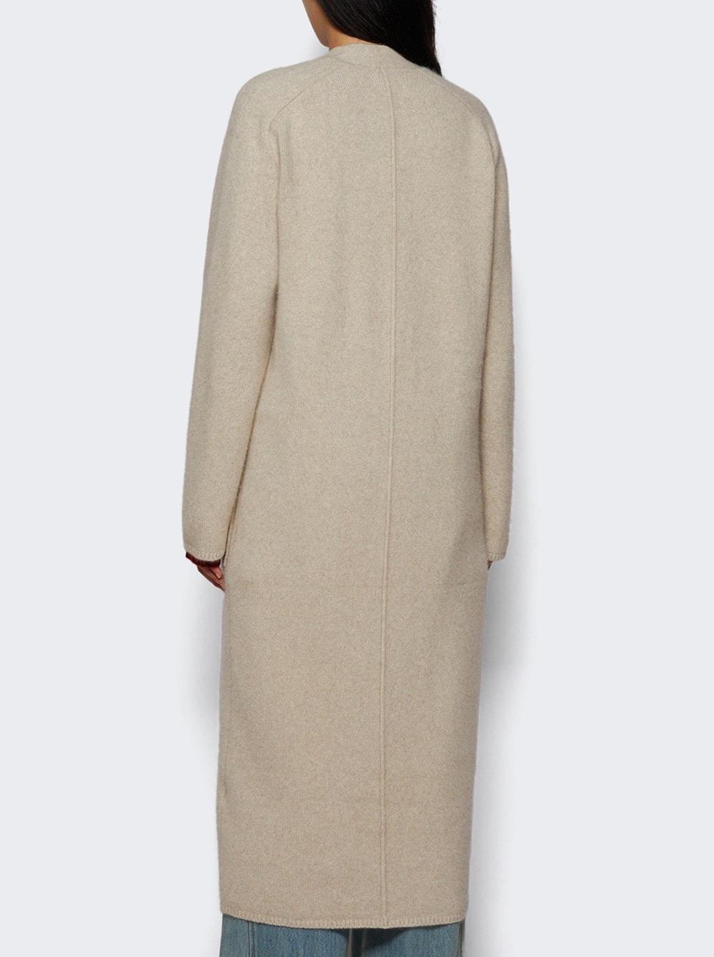 Smet Maxi Knit Cardigan Stone Melange - 4