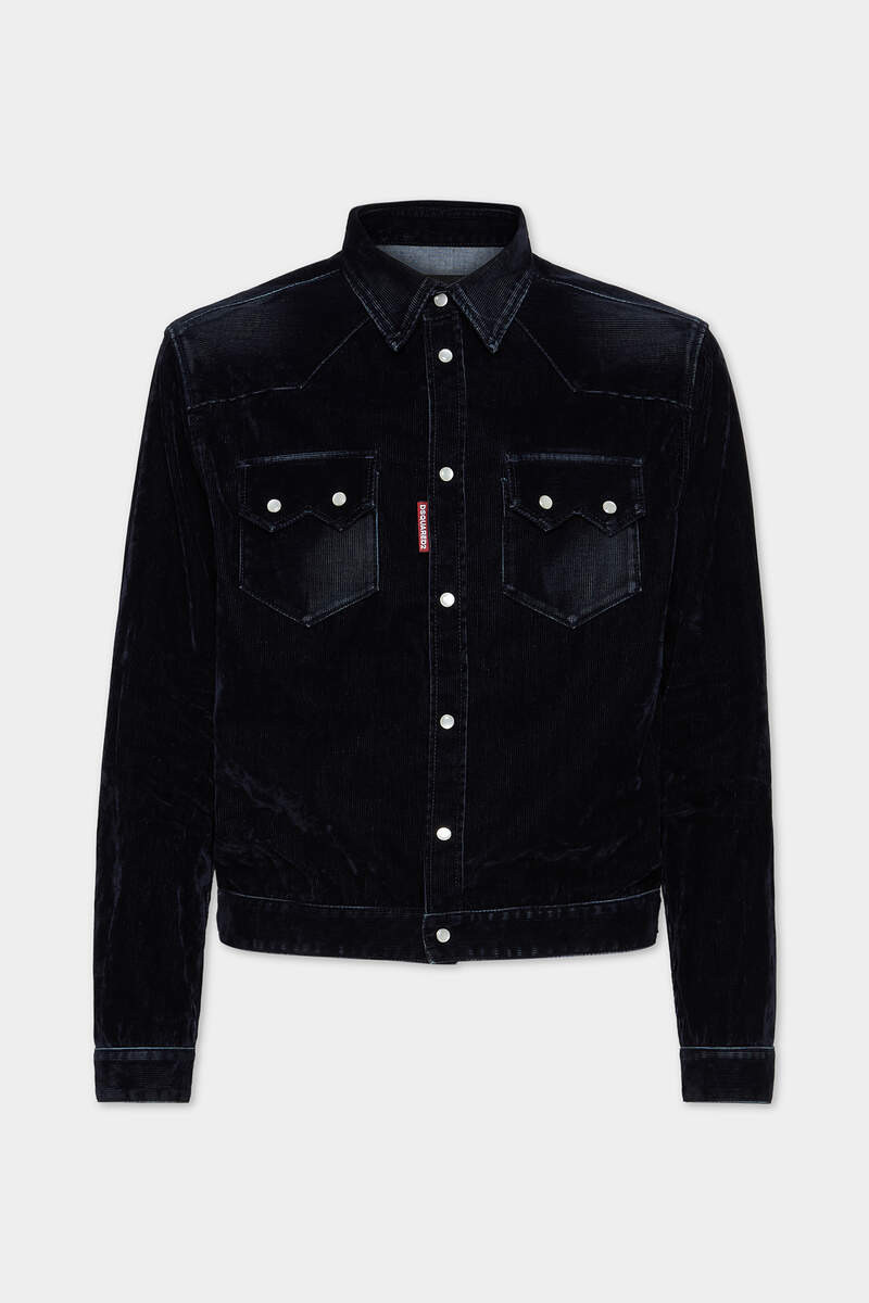 FLOCKED CORD JEAN JACKET 1