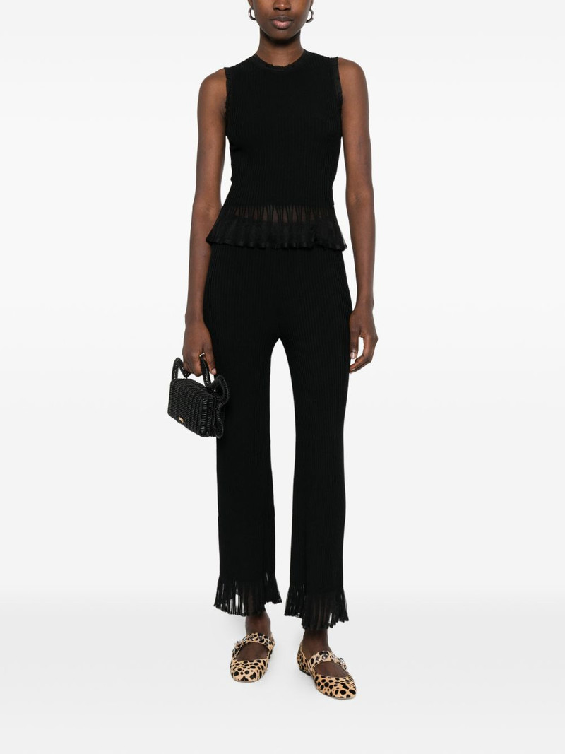 Sandro ruffled smocked top outlook