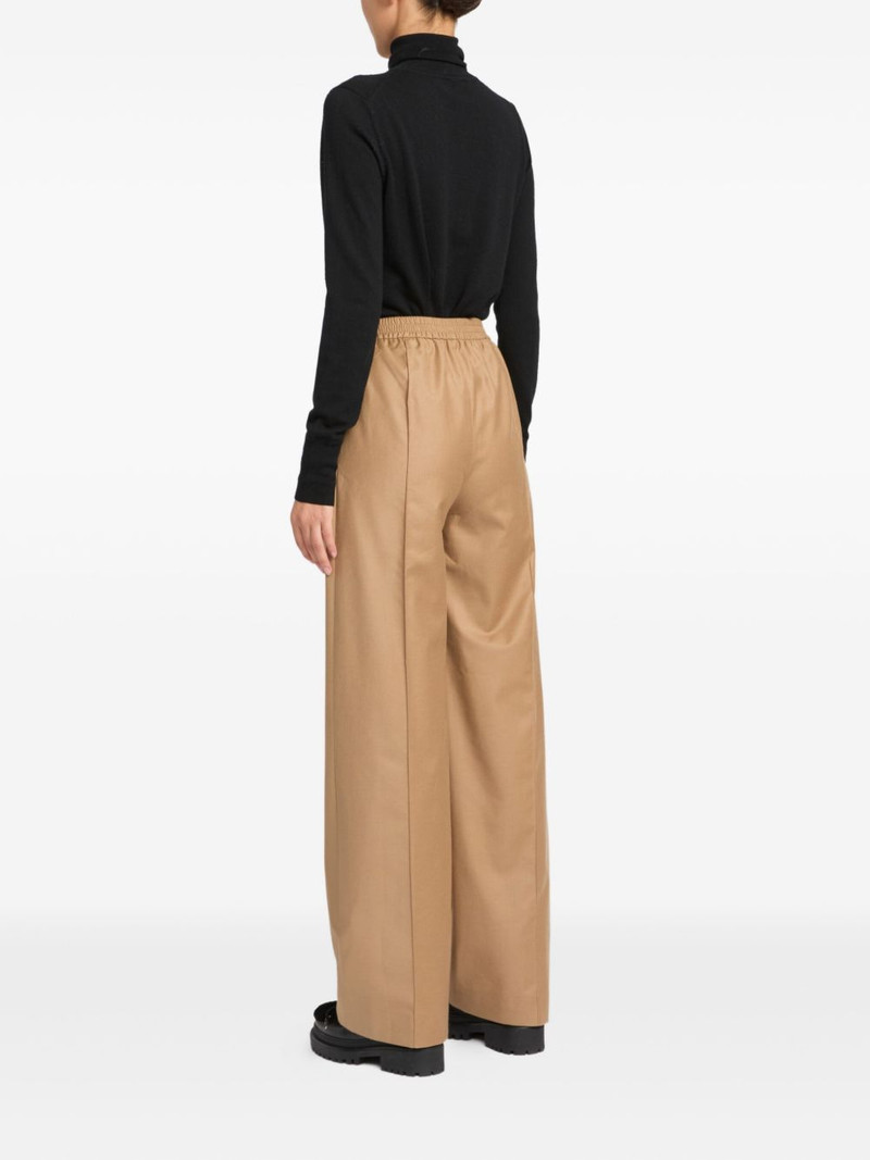 elasticated waistband flannel trousers 3