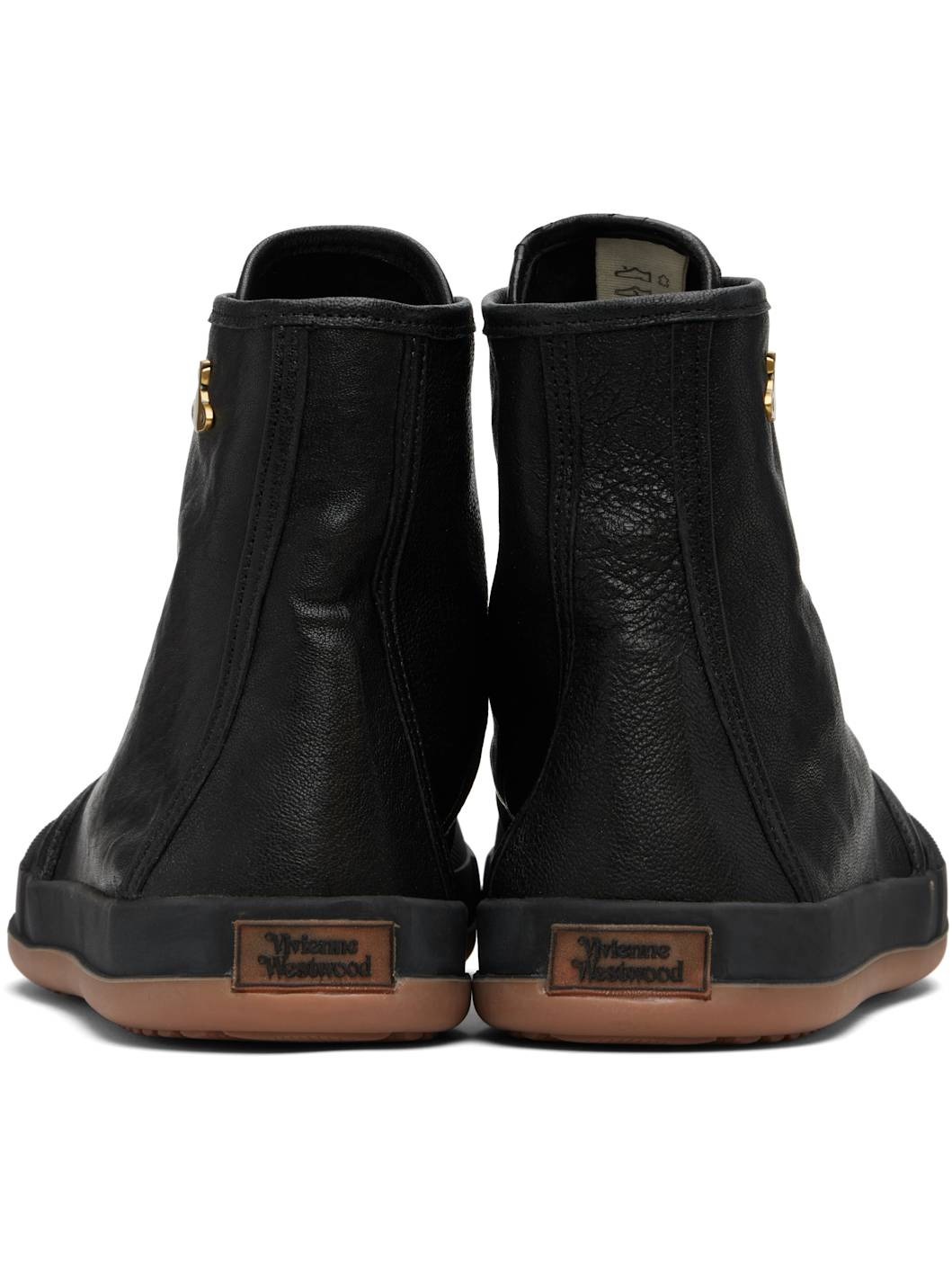 Black High-Top Animal Gym Sneakers - 2