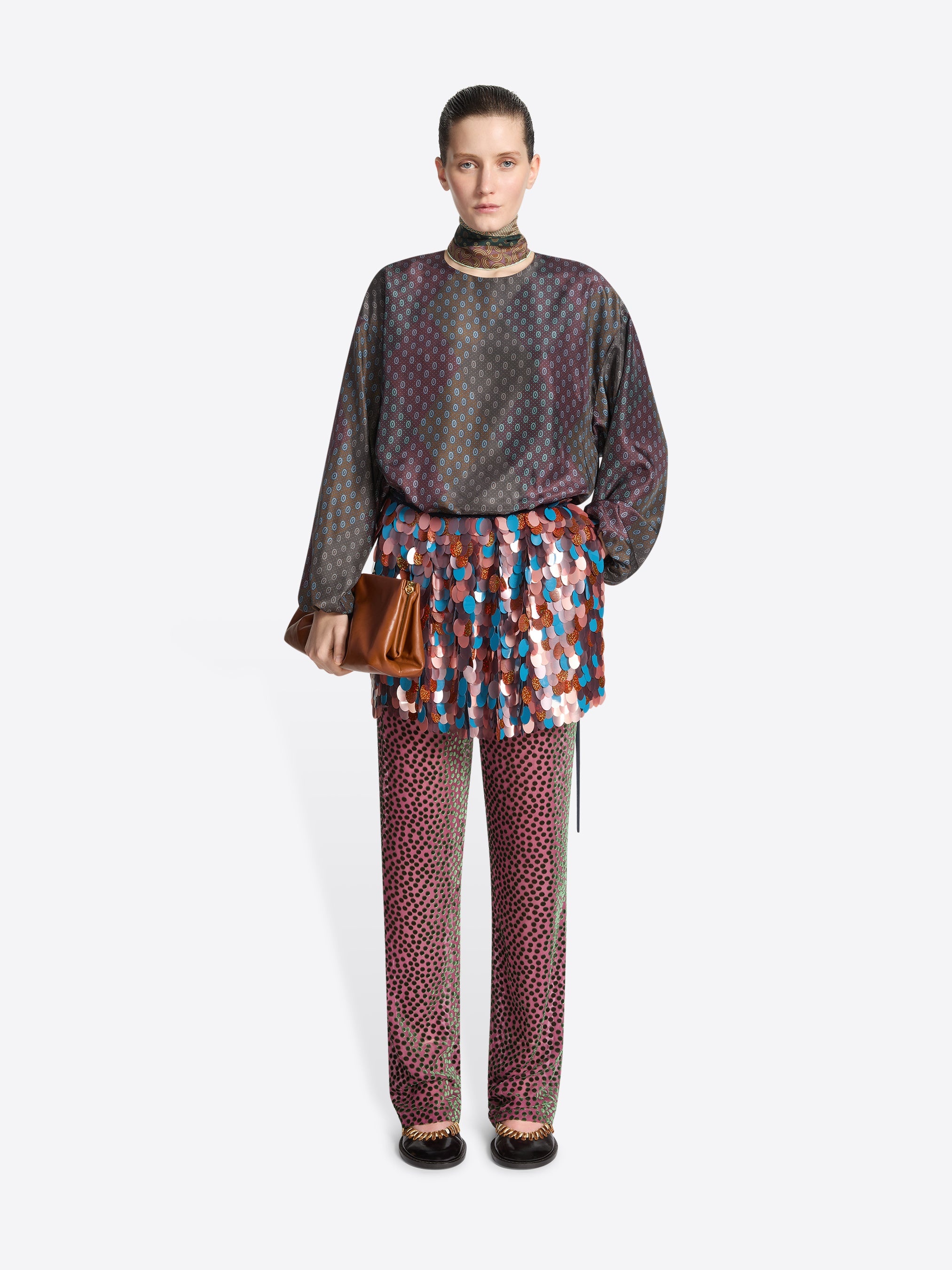 EMBELLISHED WRAP SKIRT - 2