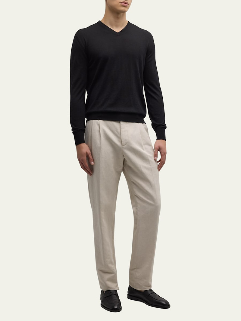 Loro Piana Men's Scollo Cashmere V-Neck Sweater outlook