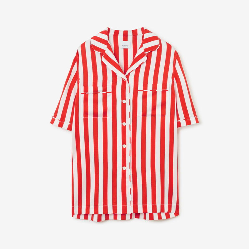 EKD Striped Silk Pyjama Shirt 1