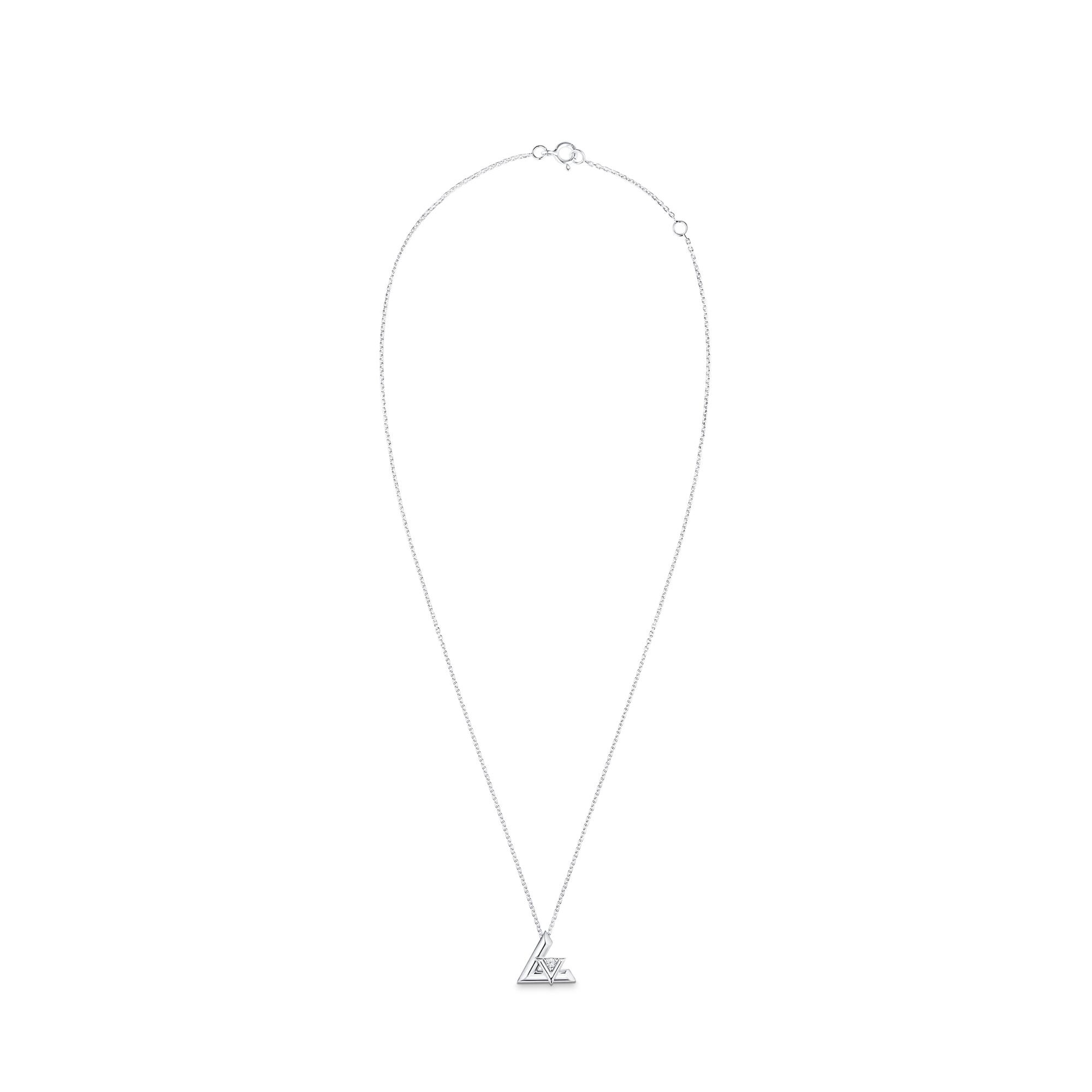 LV Volt One Small Pendant, White Gold And Diamond - 4