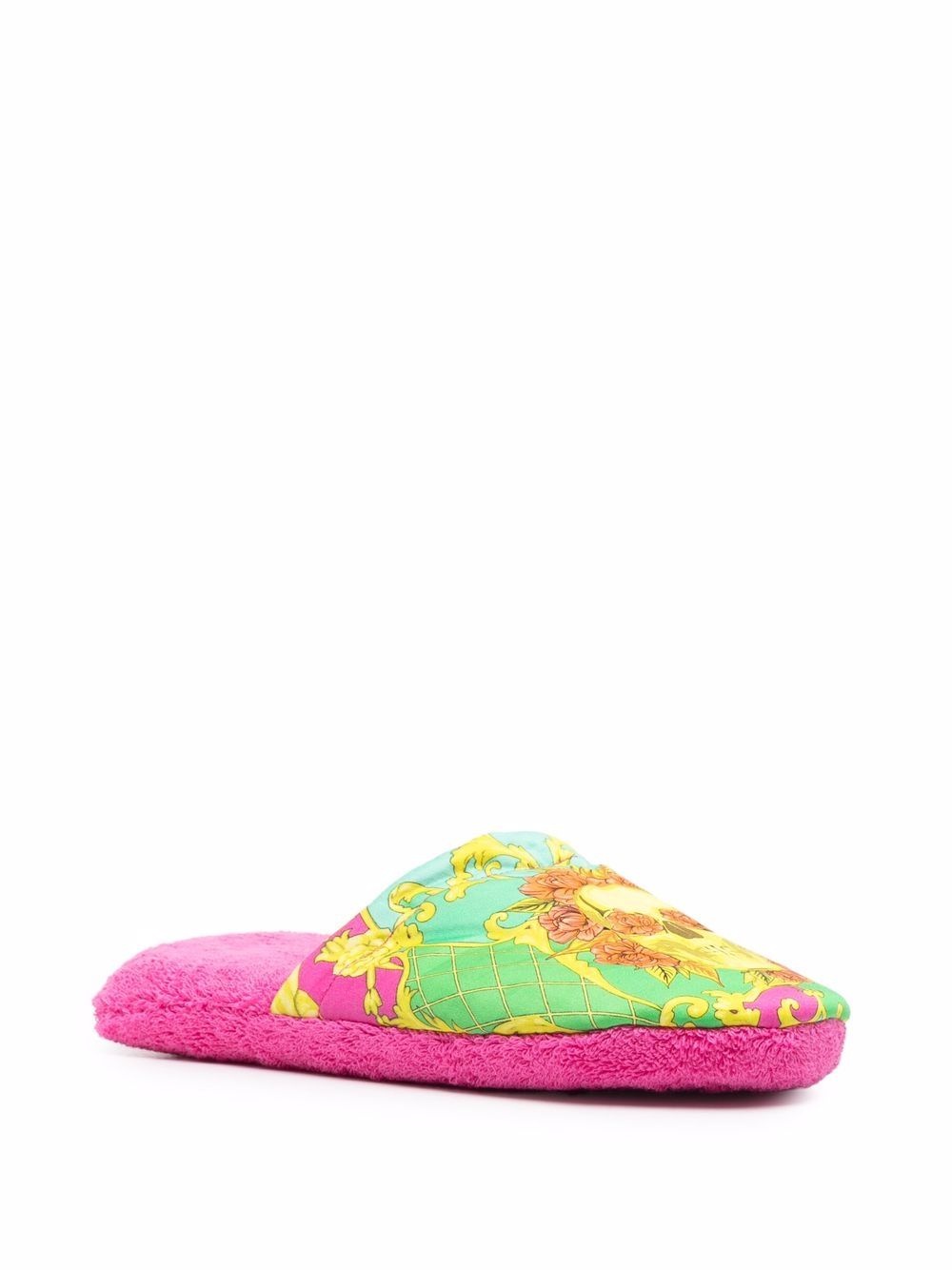 baroque-print house slippers - 2