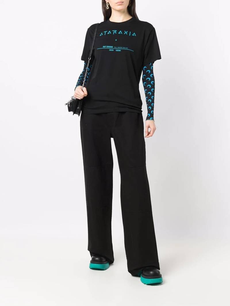 Raf Simons logo-print short-sleeved T-shirt outlook