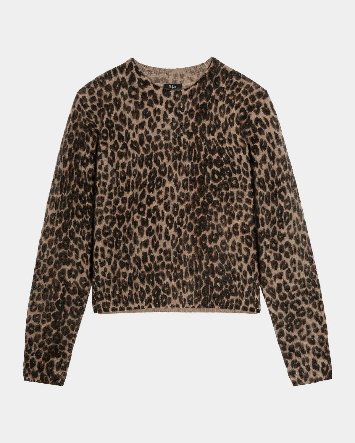Sofia Leopard Print Wool-Cashmere Top - 1