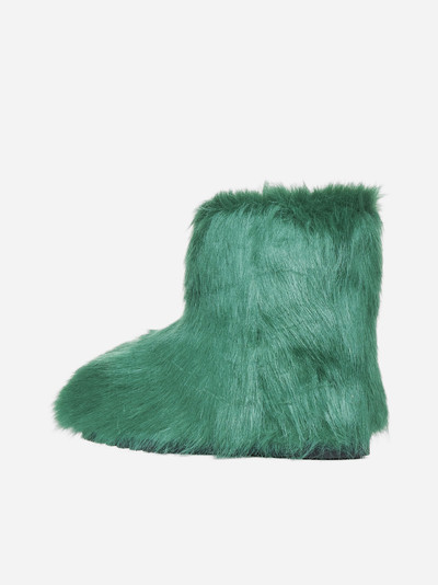 STAND STUDIO Olivia faux fur ankle boots outlook