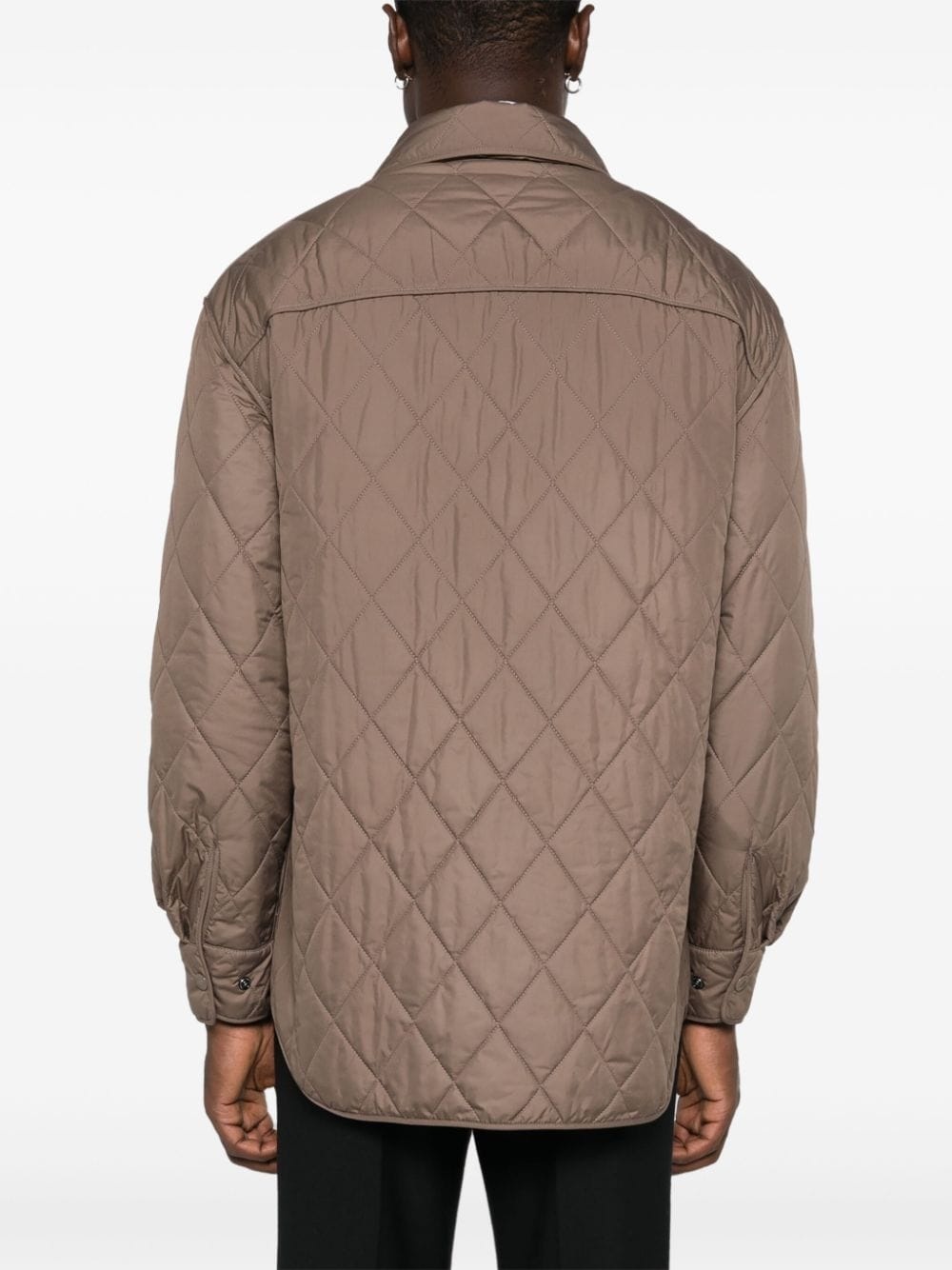 diamond-quilted jacket - 4