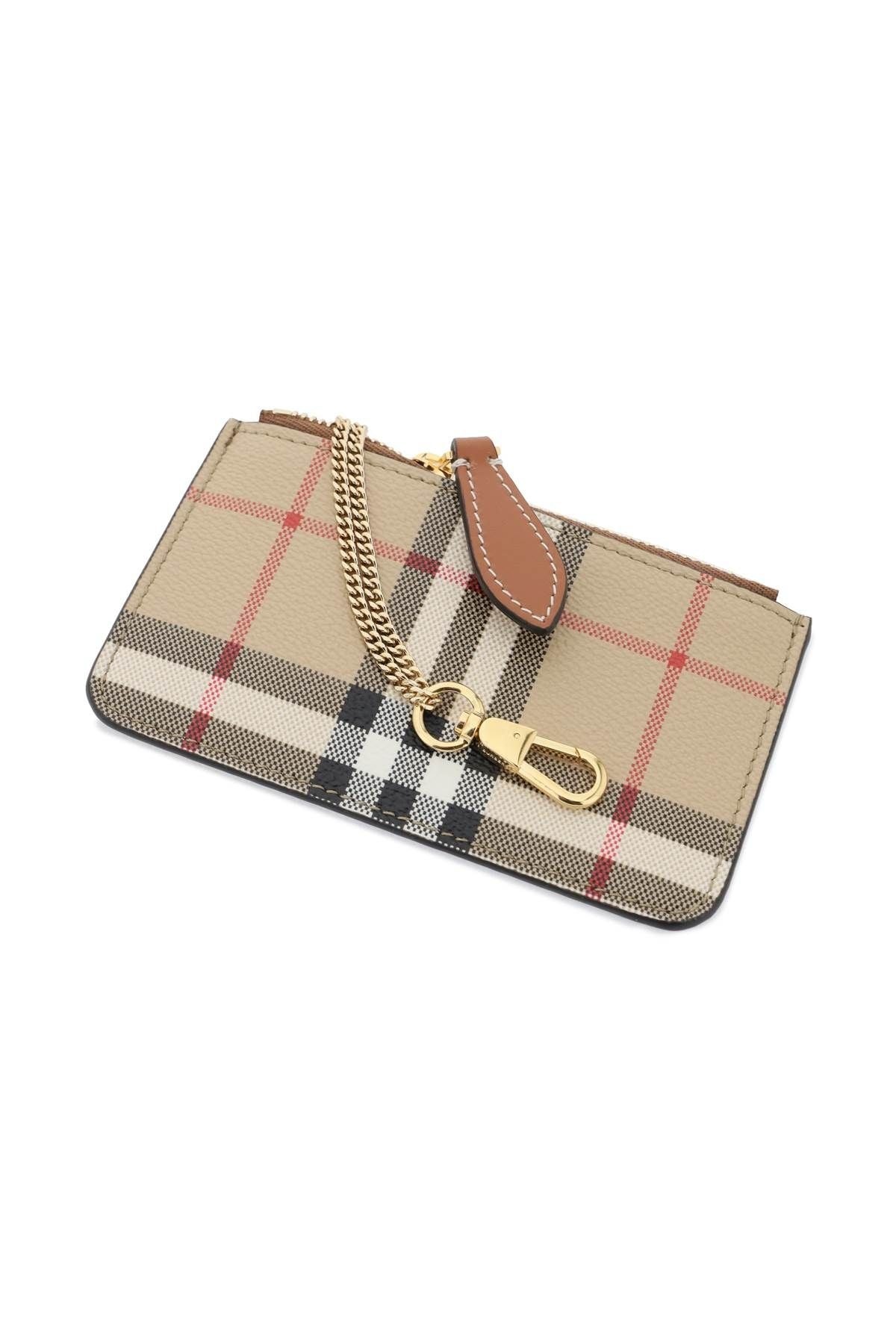 CHECK COIN PURSE WITH CHAIN STRAP - 2