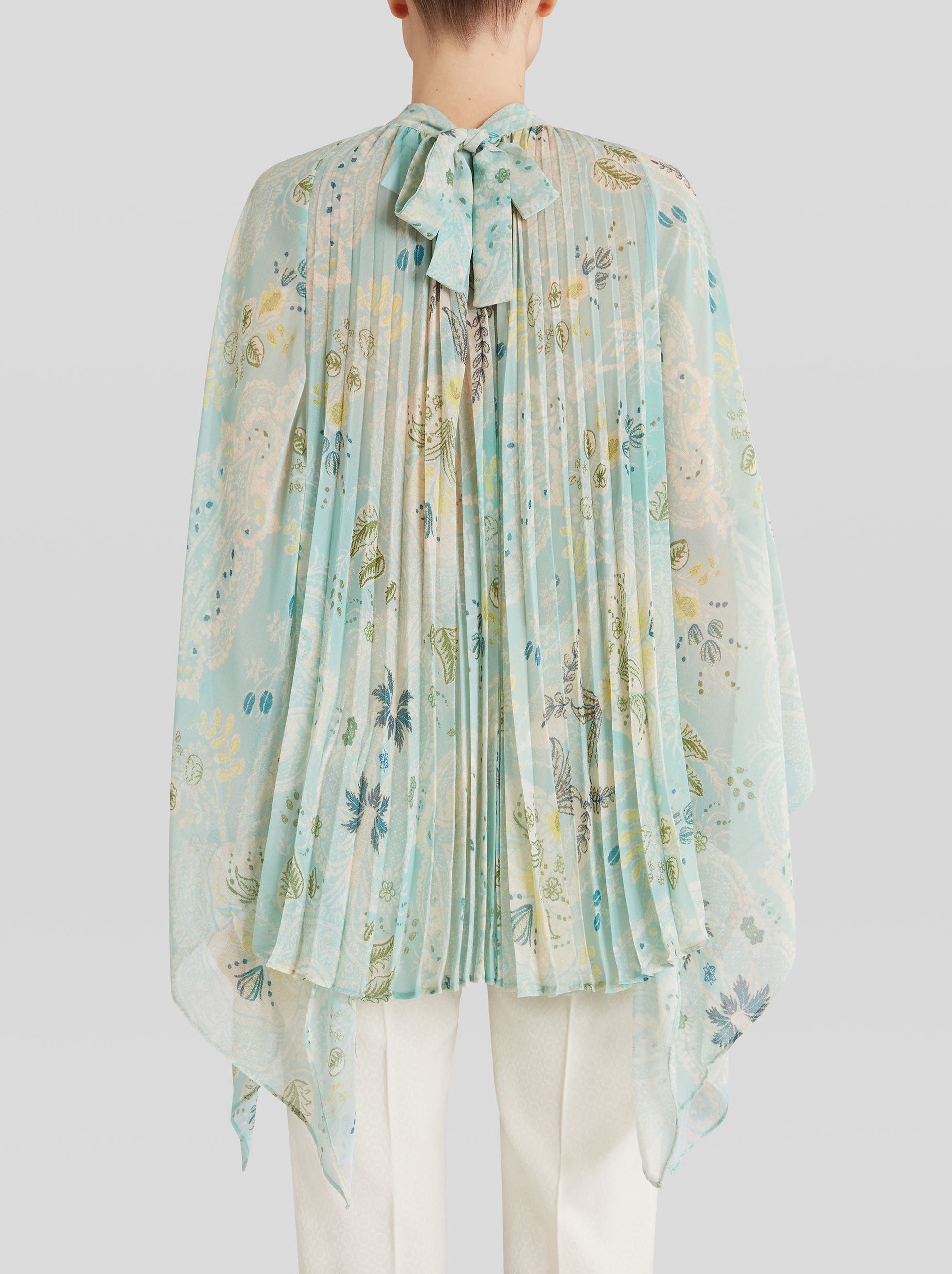 PLEATED PONCHO - 4