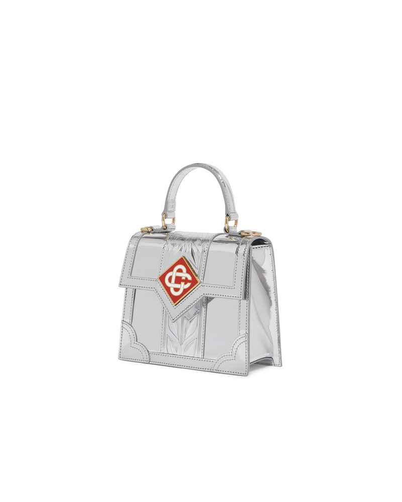 CASABLANCA Silver Mini Jeanne Bag outlook
