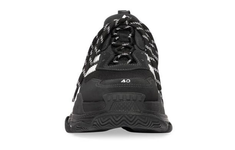 Adidas x Balenciaga Triple S Sneaker 'Black White' 712821W2ZB21090 - 4