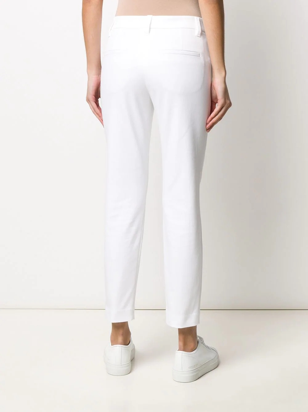 cropped straight-leg trousers - 4