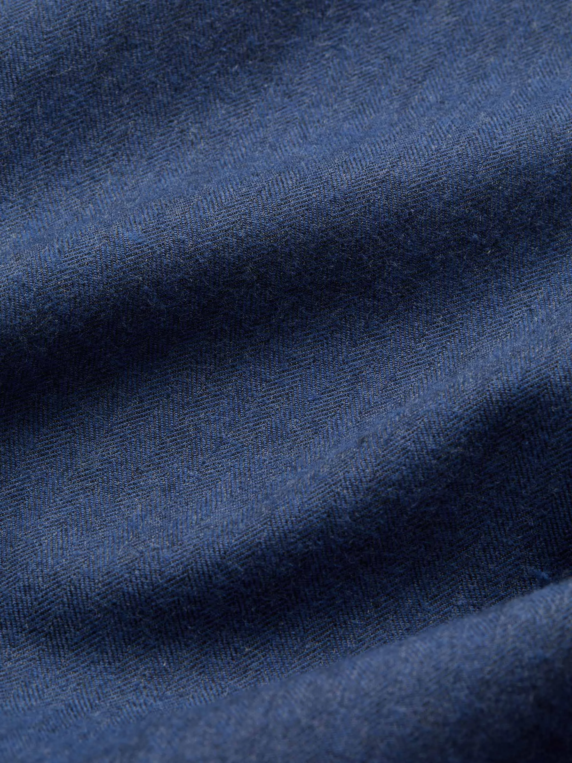 Women's Pajamas Balmoral 3 Brushed Cotton Navy - 1