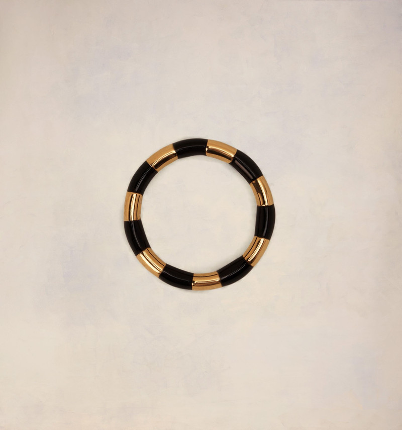 AMI Paris Striped Ami Signature Ring outlook