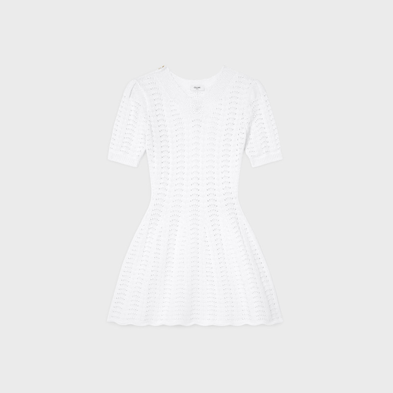 mini dress IN cotton pointelle 1