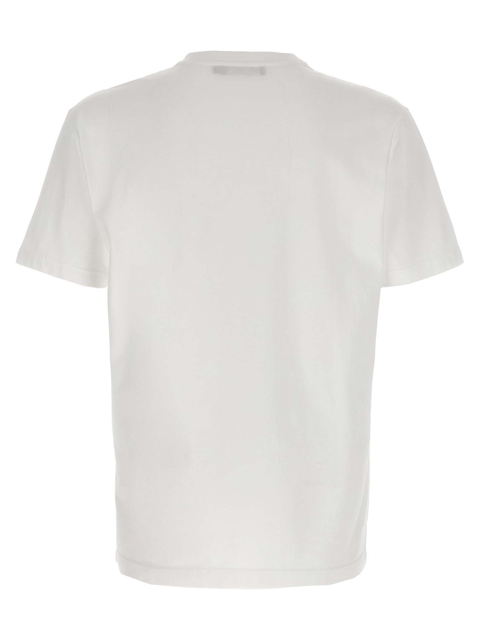 Flock Print T-Shirt White/Black - 2