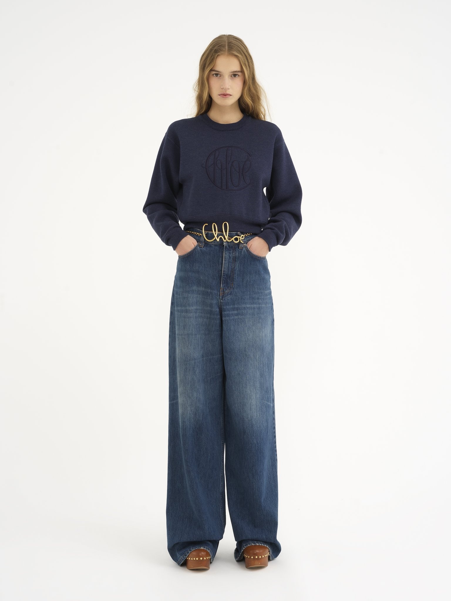 KNITTED LOGO SWEATER IN WOOL - 3