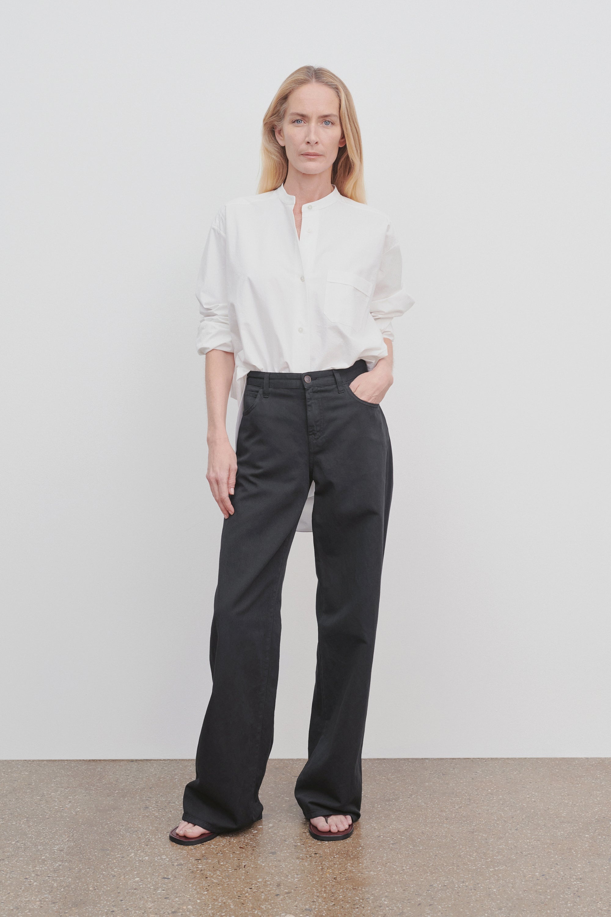 〈The Row〉Eglitta Jean in Cotton（関税込み） Eglitta Jean Blue in Cotton – The Row