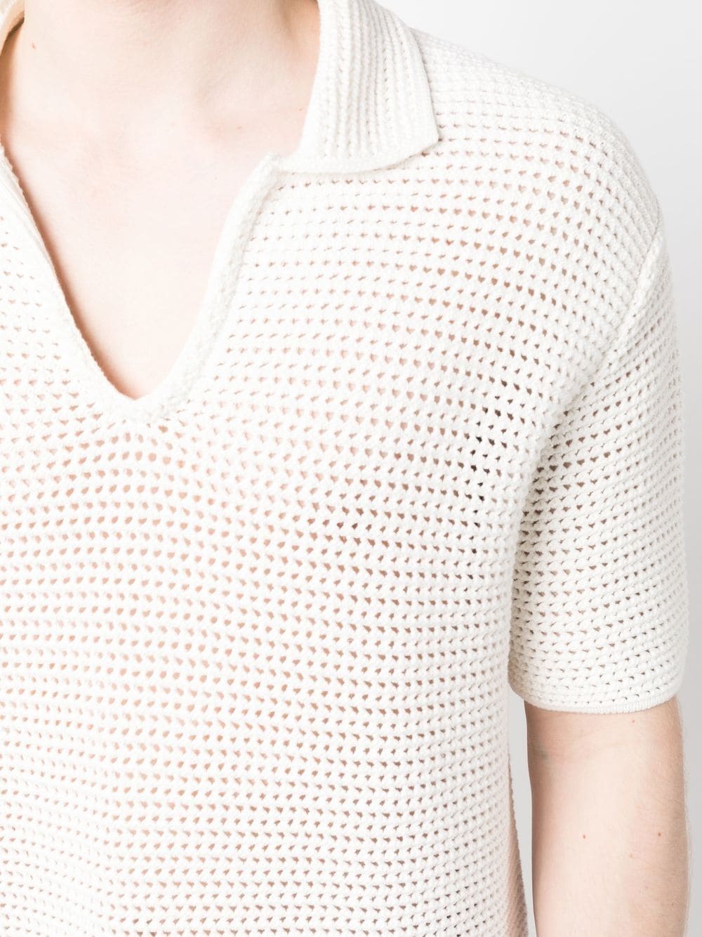 Batten crochet polo shirt - 5