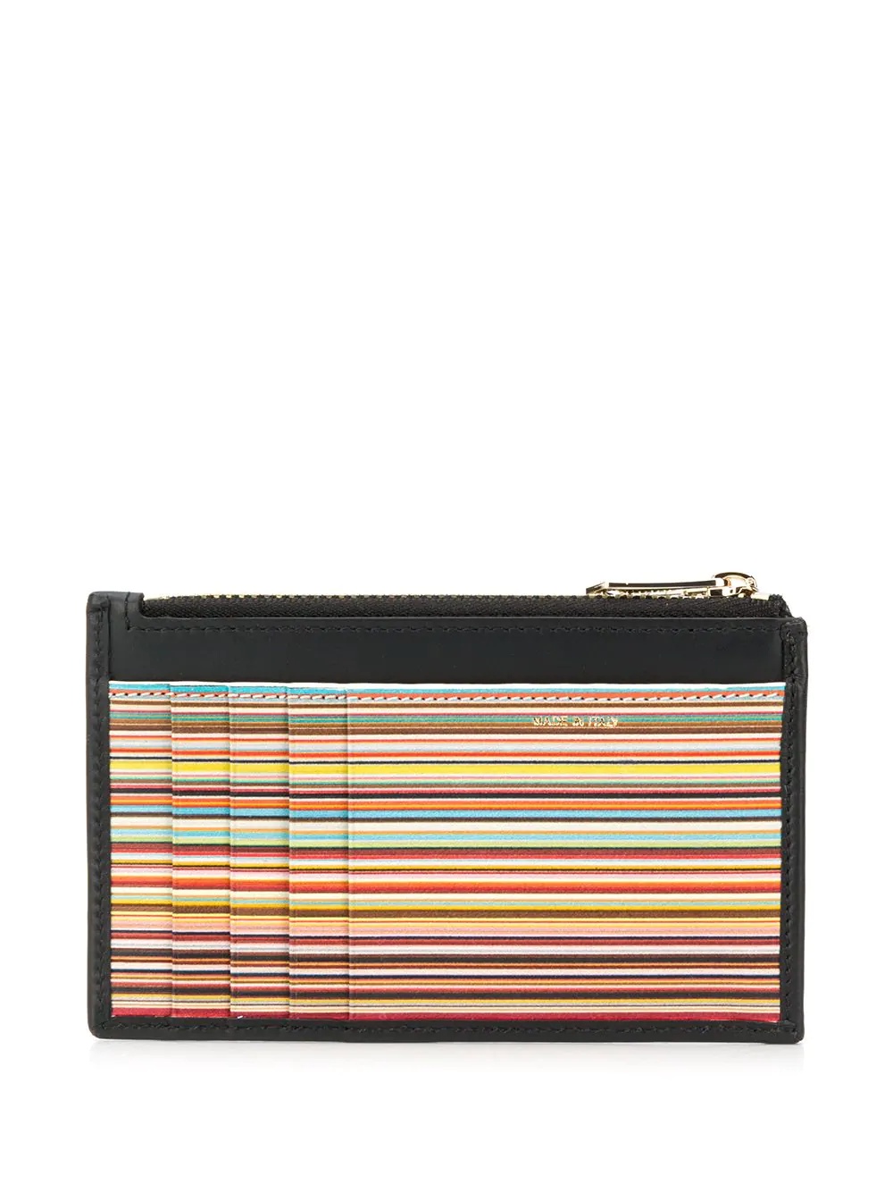 striped print cardholder wallet - 2