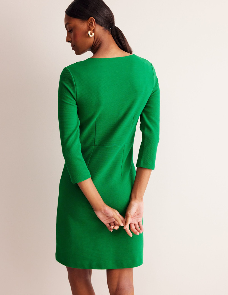 Bronte Ottoman Dress-Rich Emerald 4