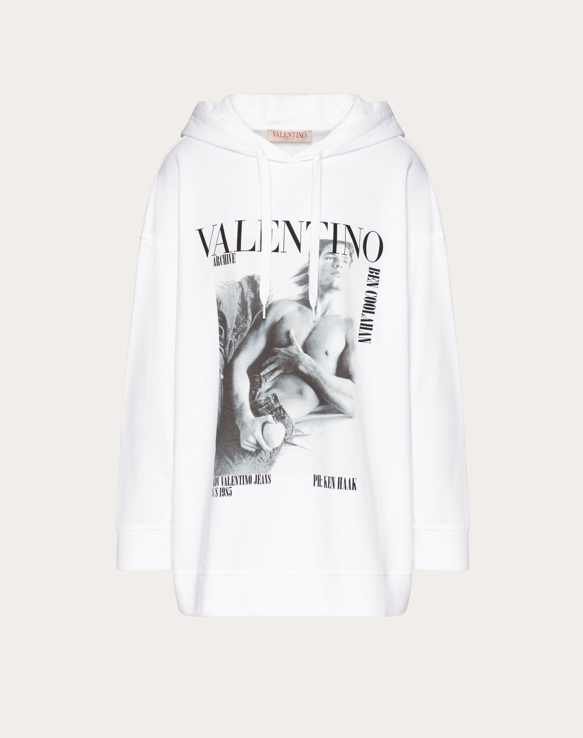 JERSEY SWEATSHIRT WITH VALENTINO ARCHIVE 1985 PRINT - 1
