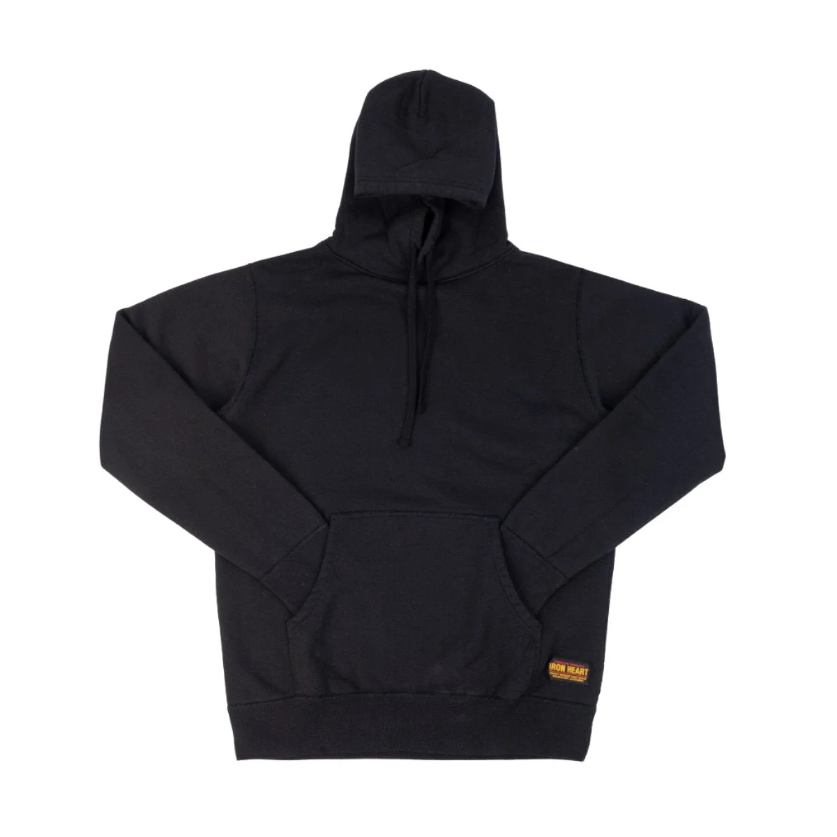 IHSW-49-BLK 14oz Ultra Heavyweight Loopwheel Cotton Hoodie Black - 1