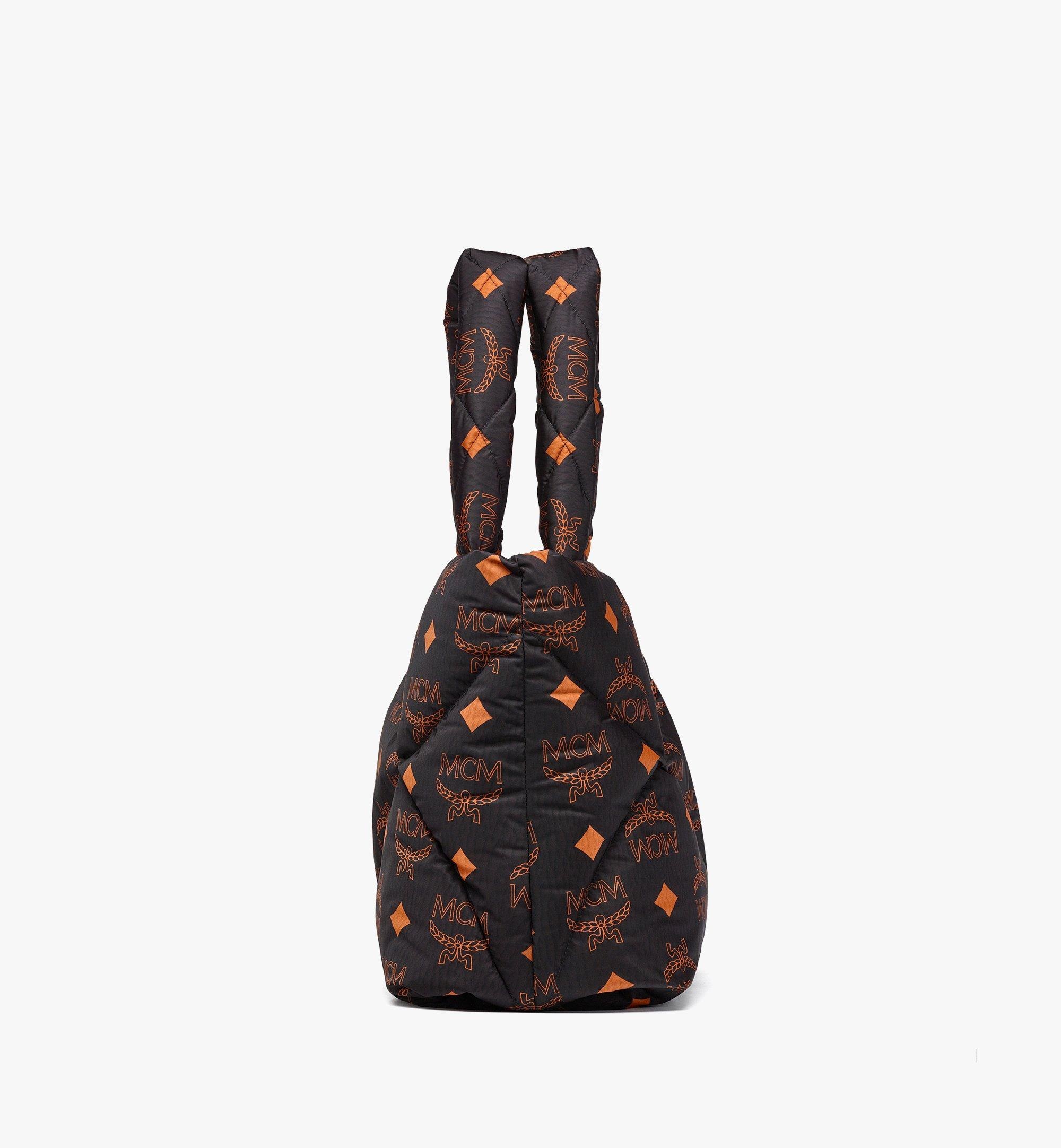 München Quilted Tote in Maxi Monogram Nylon - 3