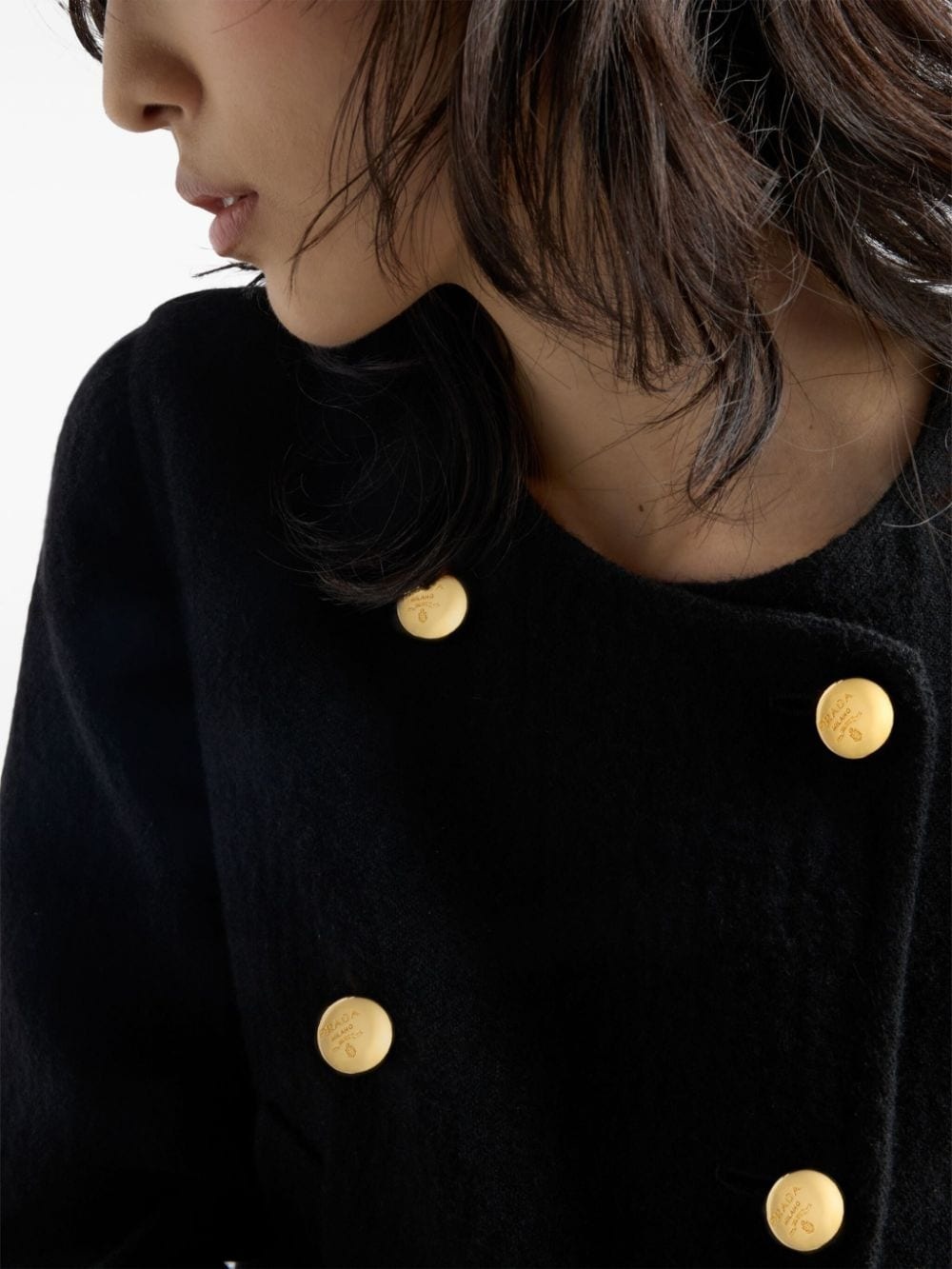 Double-breasted twill jacket - 4