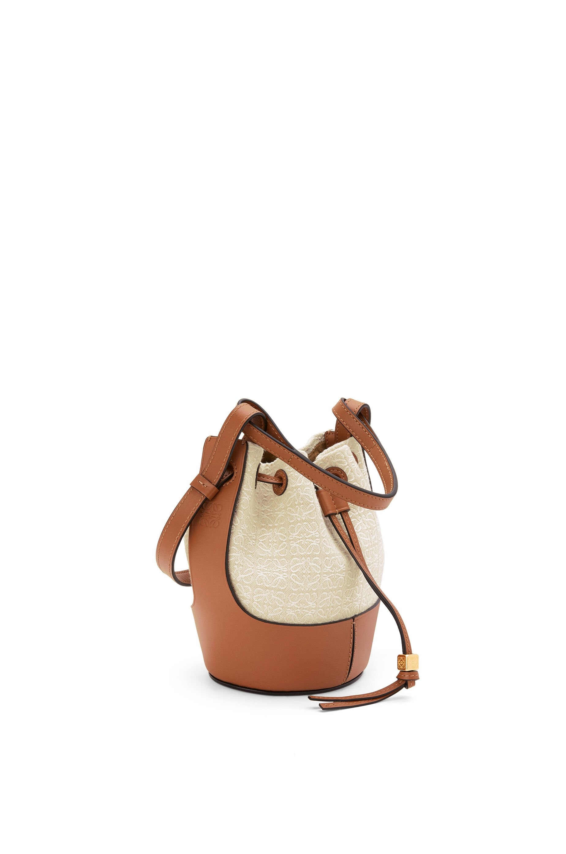 Mini Balloon bag in Anagram jacquard and calfskin - 3