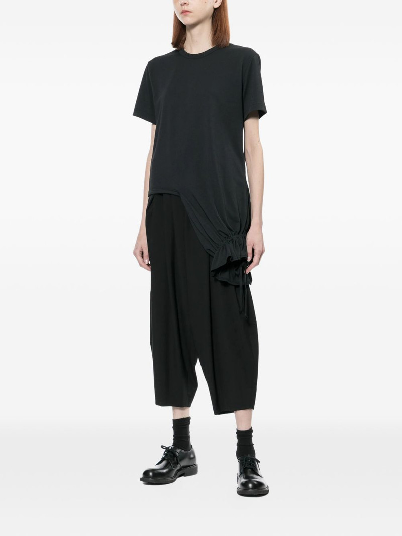 asymmetric drawstring T-shirt 3