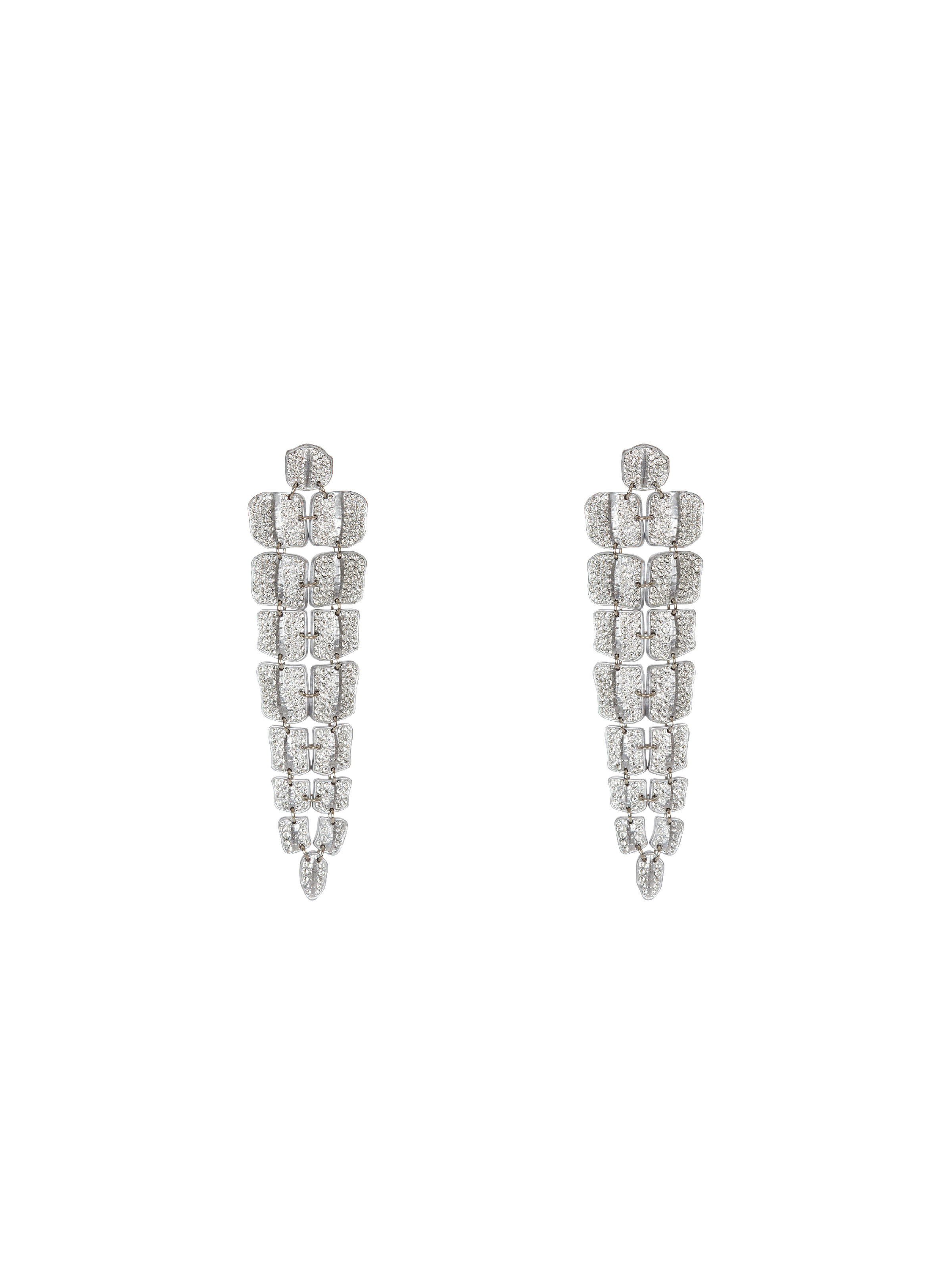 Crystal crocodile earrings - 1