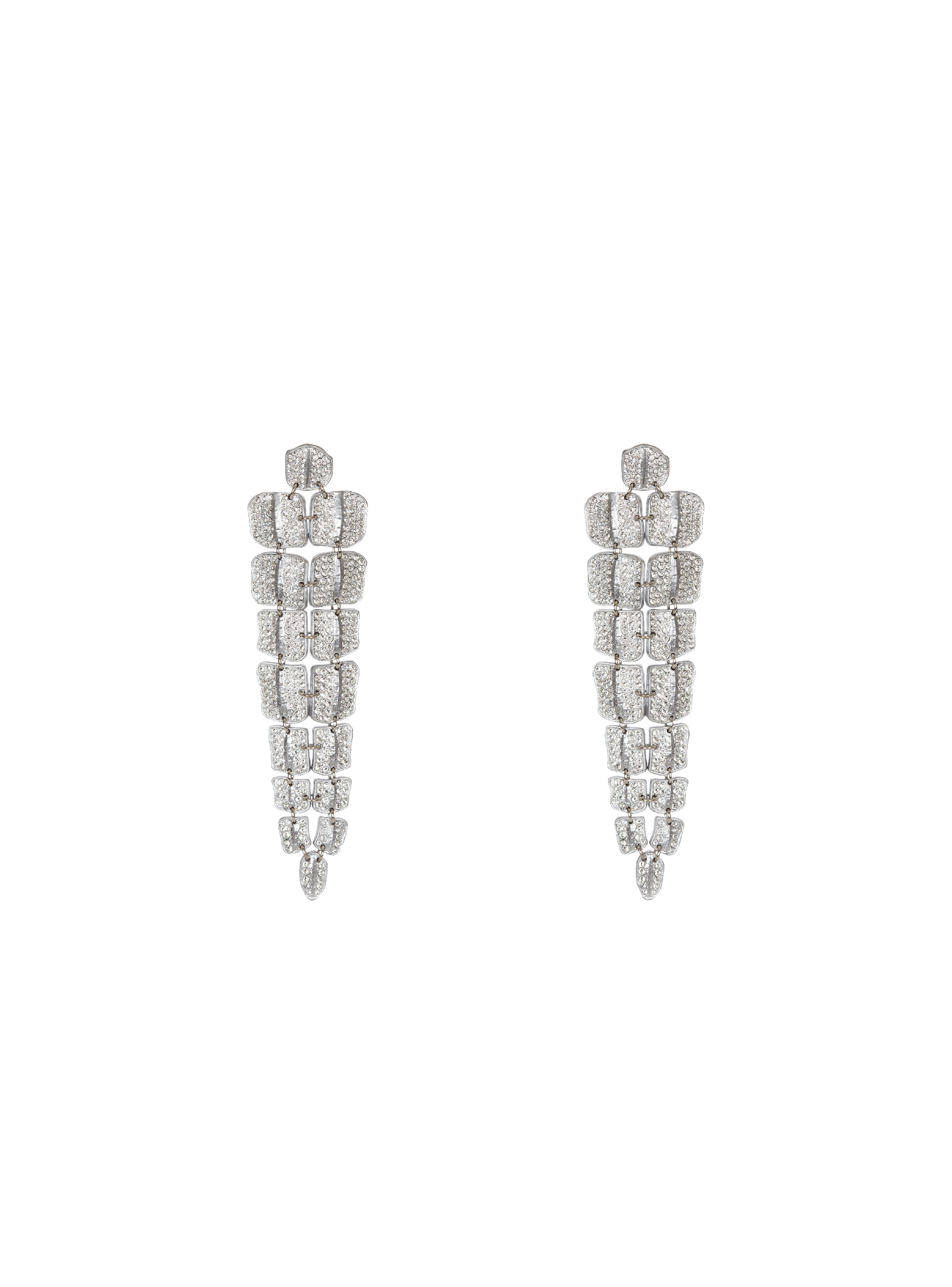 Crystal crocodile earrings - 1