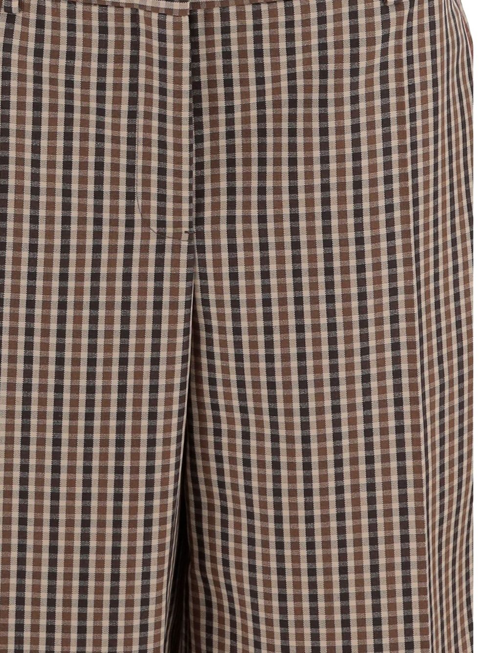 plaid wool shorts - 3