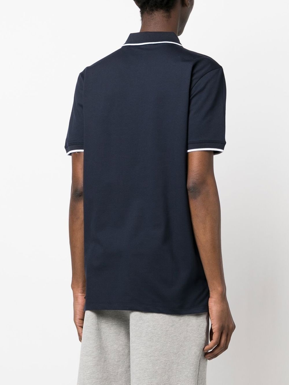 chest logo-print polo shirt - 4