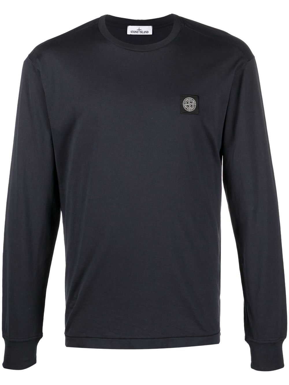 compass-patch crew-neck sweatshirt - 1