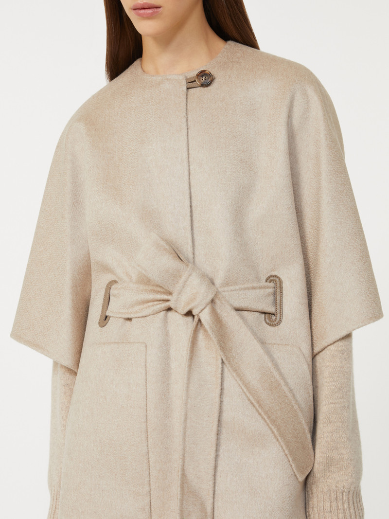 RING Cashmere cape with belt 5