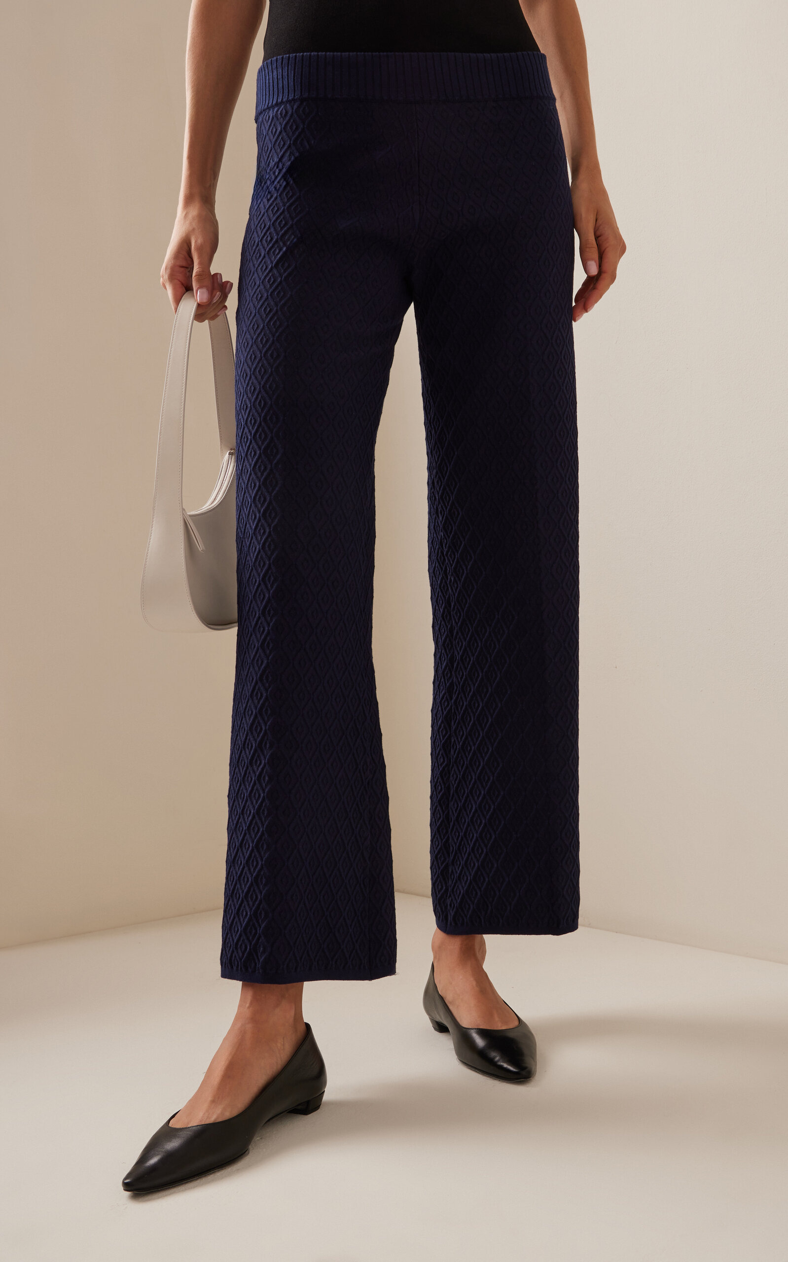 Exclusive Harry Knit Wide-Leg Pants blue - 3