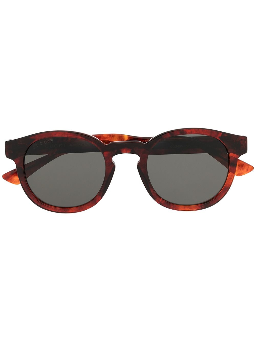 tortoiseshell round-frame sunglasses - 1