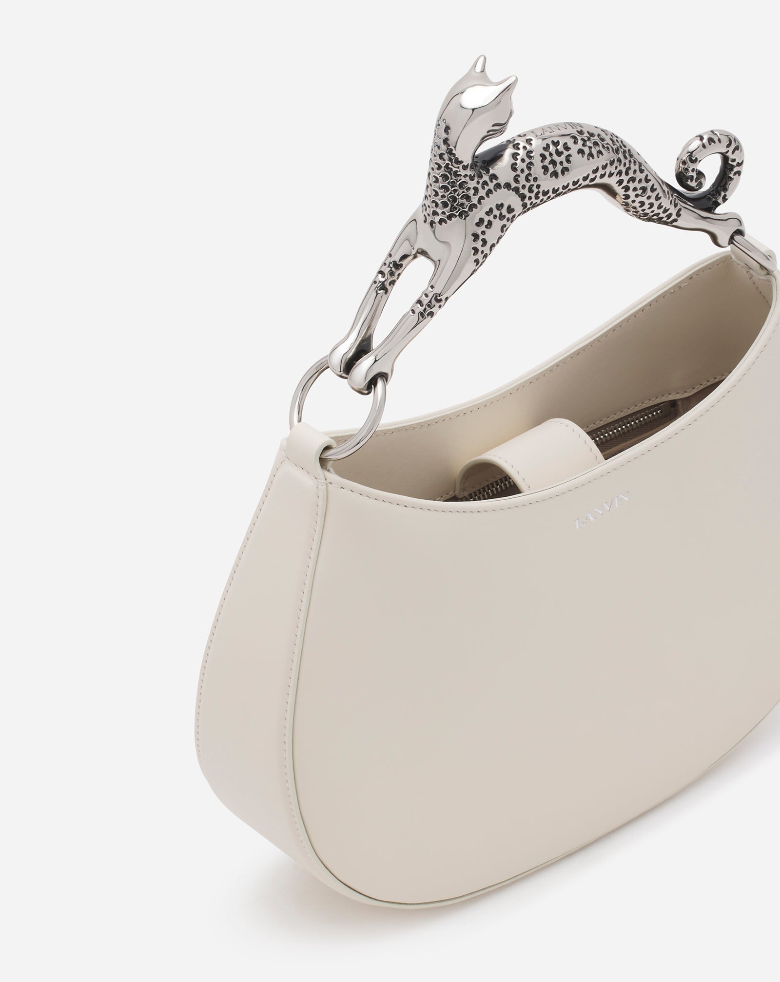 LEATHER SM HOBO CAT BAG - 4