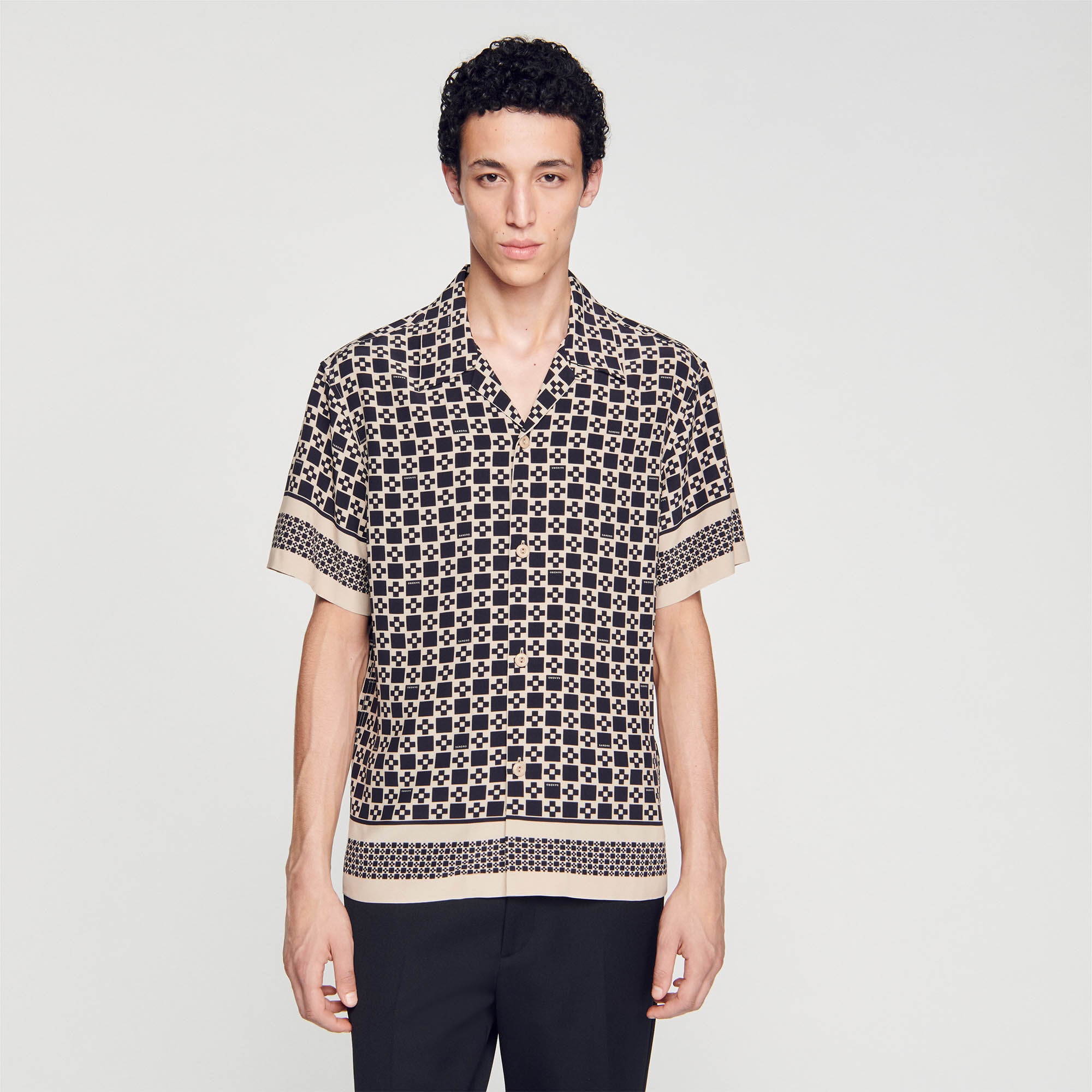 SQUARE CROSS SHORT-SLEEVED SHIRT - 5
